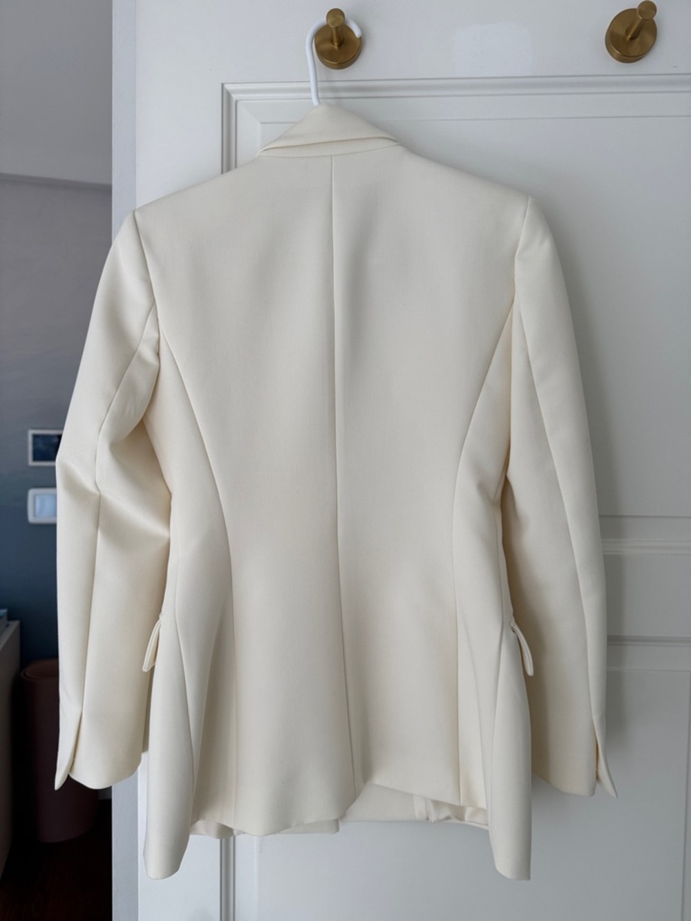 Zara Cream Tailored Flared Dress Pants - Picture 5 of 5